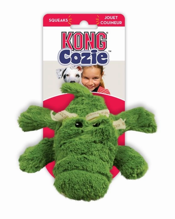 Kong Cozie Ali Alligator durable dog toy,rope chew toy,interactive dog toy