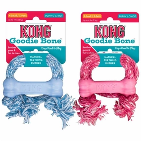 Kong Puppy Goodie Bone w/ Rope durable dog toy,rope chew toy,interactive dog toy