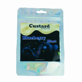 L'Barkery Blueberry Blast Custard dog bowl,slow feeder,pet food dish