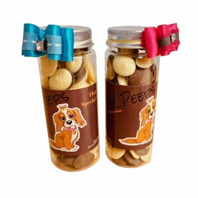 L'Barkery Bow Peeps Carob n Banana Buds dog bowl,slow feeder,pet food dish