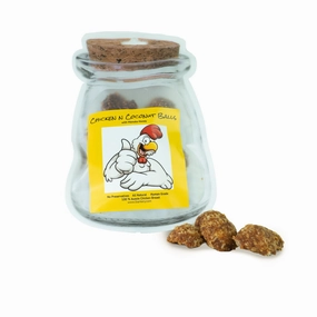 L'Barkery Chicken & Coconut Balls dog bowl,slow feeder,pet food dish