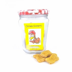 L'Barkery Chicken Nuggetz dog bowl,slow feeder,pet food dish