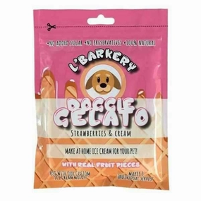 L'Barkery Doggie Gelato - Strawberry & Cream dog bowl,slow feeder,pet food dish