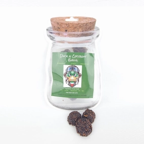 L'Barkery Duck & Coconut Balls dog bowl,slow feeder,pet food dish