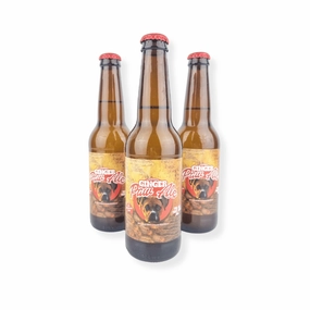 L'Barkery Ginger Paw Ale Bottle dog bowl,slow feeder,pet food dish