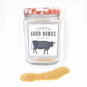 L'Barkery Good Bones Broth Beef Powdered dog bowl,slow feeder,pet food dish