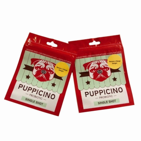 L'Barkery Puppicino - Banana n Mango Delight dog bowl,slow feeder,pet food dish