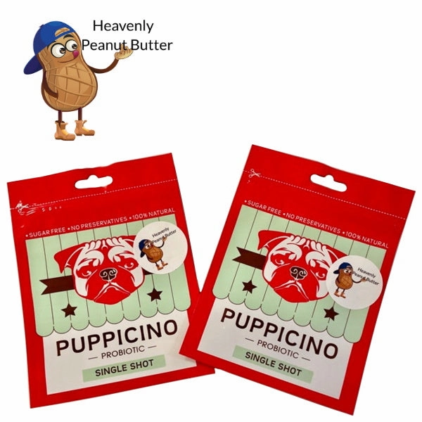 L'Barkery Puppicino - Heavenly Peanut Butter dog bowl,slow feeder,pet food dish