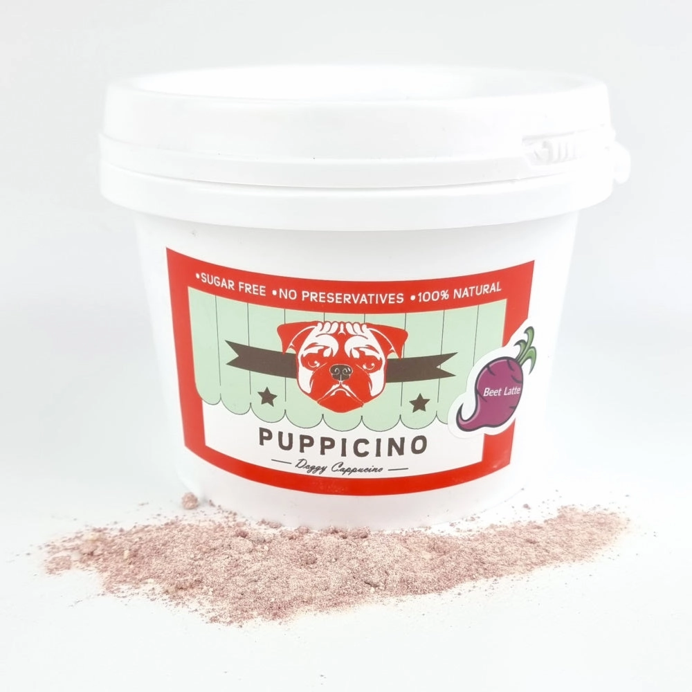 L'Barkery Puppicino Bulk Tub - Beet Latte (20 serves) dog bowl,slow feeder,pet food dish