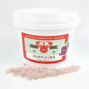 L'Barkery Puppicino Bulk Tub - Beet Latte (20 serves) dog bowl,slow feeder,pet food dish