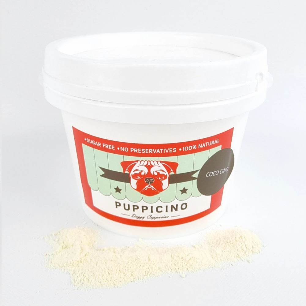L'Barkery Puppicino Bulk Tub - Coco Cino (20 serves) dog bowl,slow feeder,pet food dish