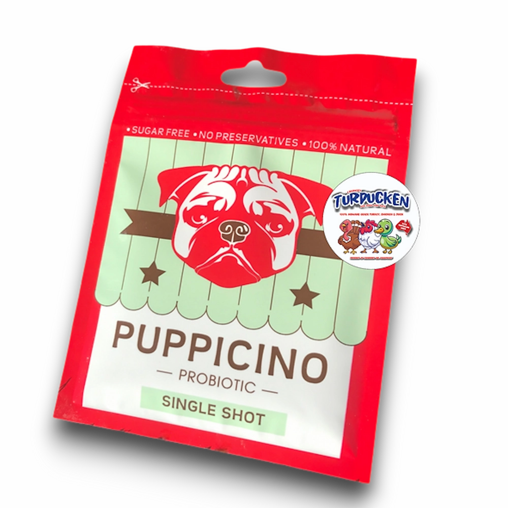 L'Barkery Puppicino Turducken Shot dog bowl,slow feeder,pet food dish
