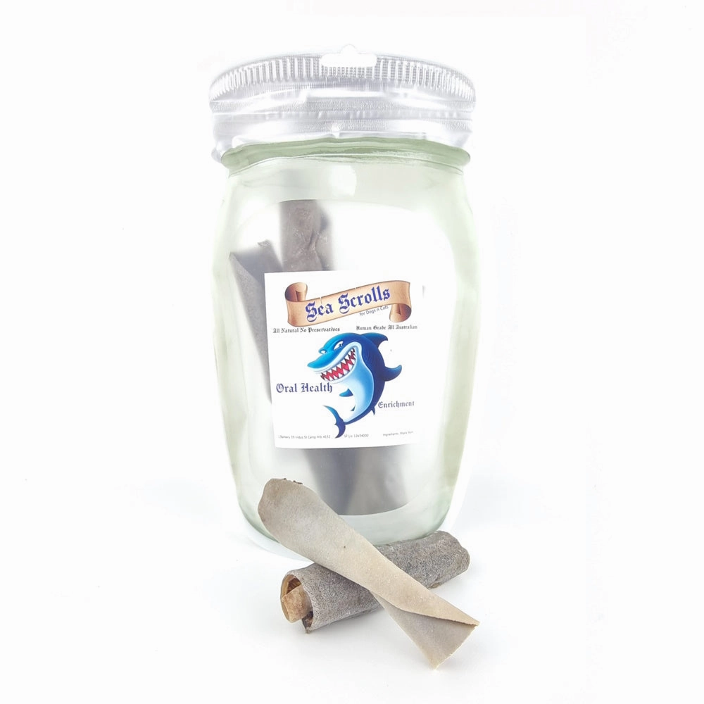 L'Barkery Sea Scrolls - Shark Skin dog bowl,slow feeder,pet food dish