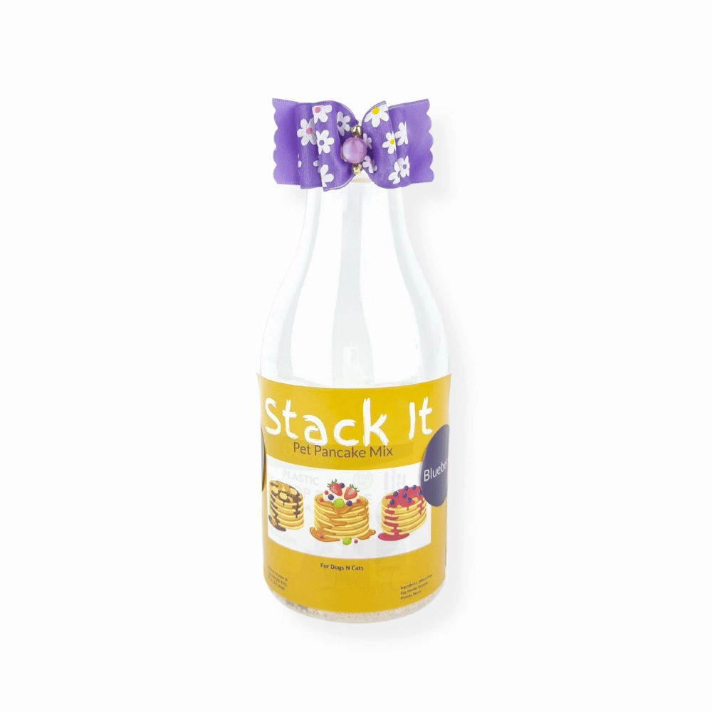 L'Barkery Stack It Pancake Mix - Blueberry n Mocha dog bowl,slow feeder,pet food dish