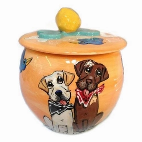 Labrador Retriever 1 Dog Treat Jar pet apparel,dog hoodie,fashionable pet wear
