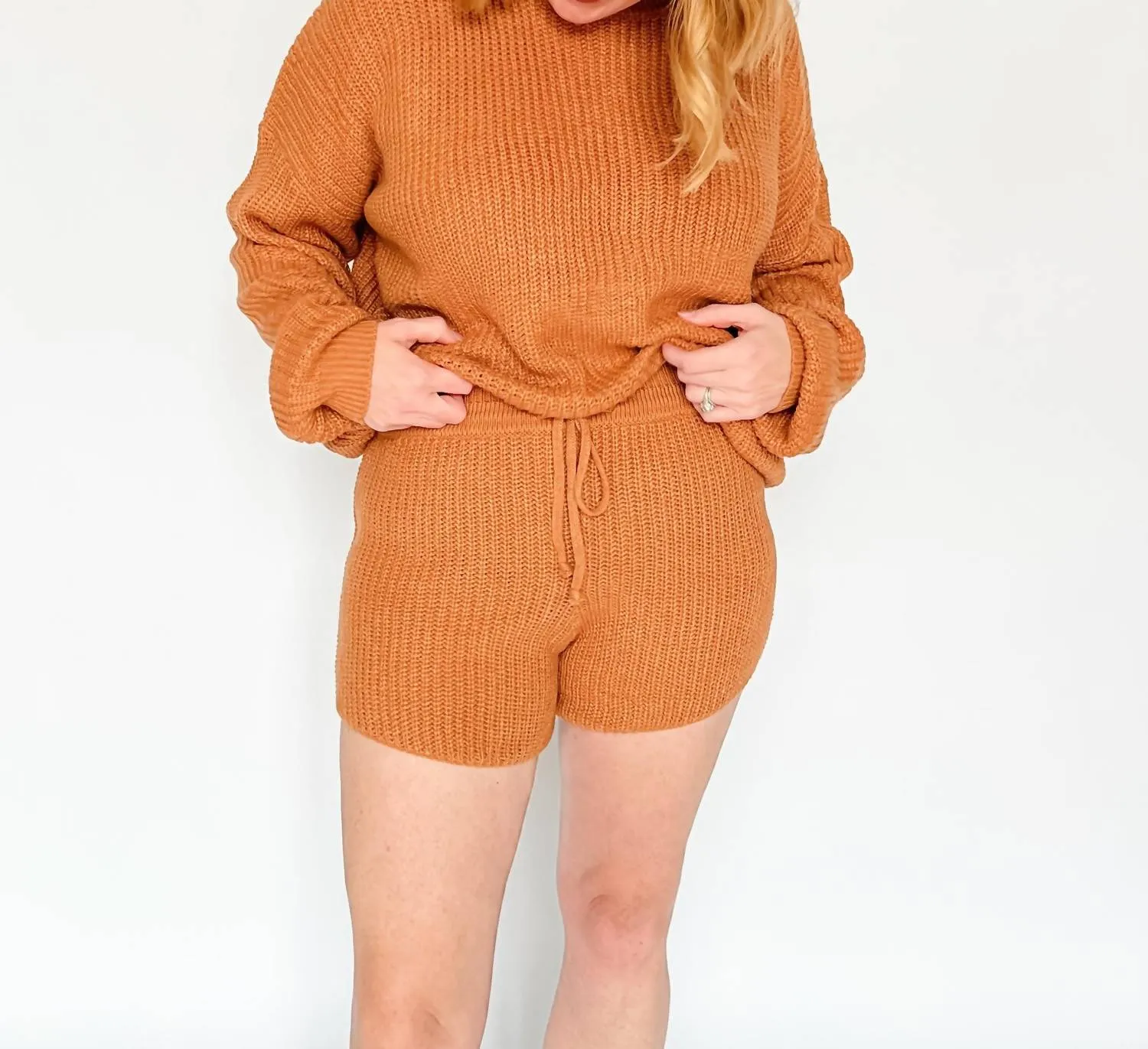 Laid Back Sweater Set In Mocha