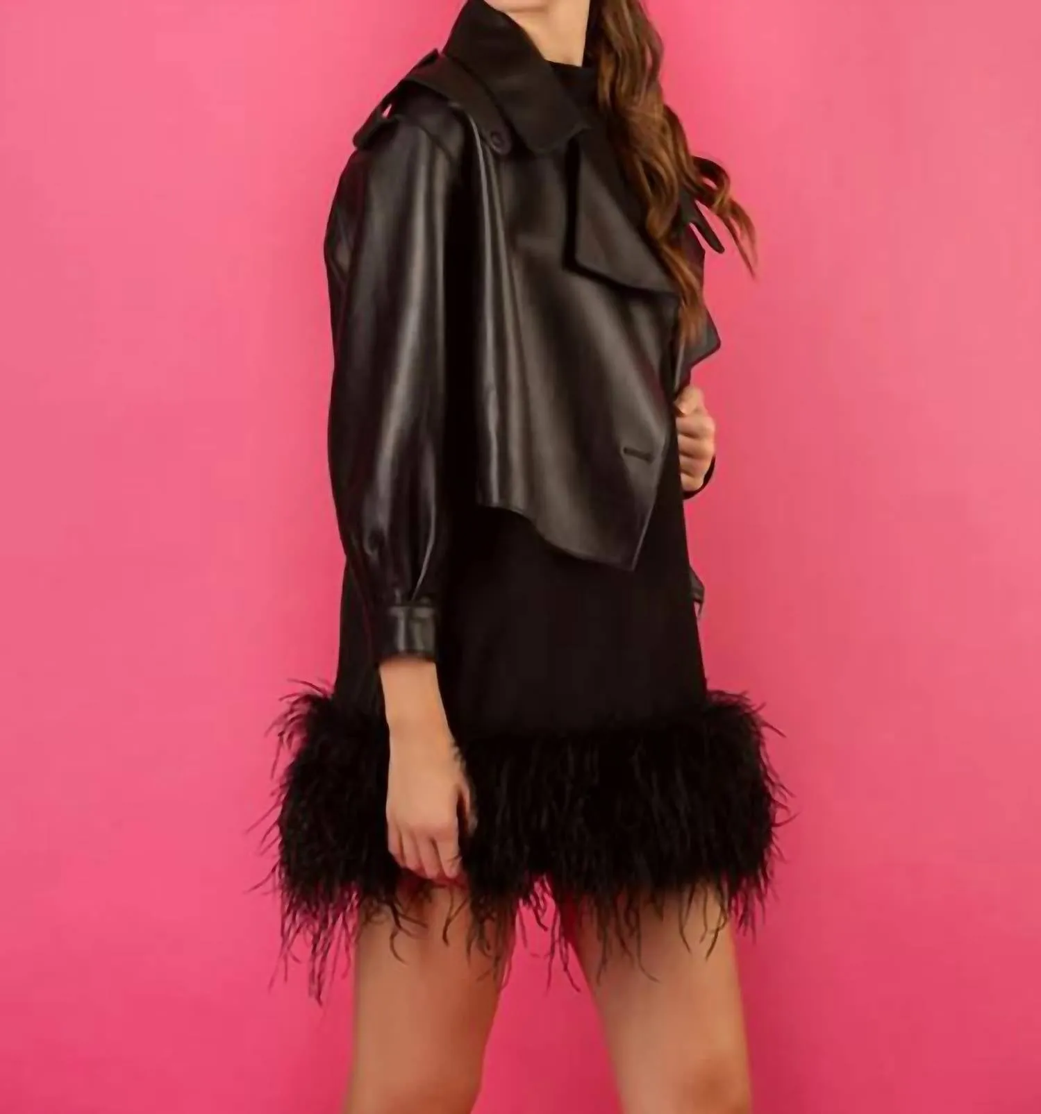 Lambskin Moto Jacket In Black