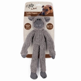 Lambswool Cuddle Ropey Flopper - Sheep durable dog toy,rope chew toy,interactive dog toy