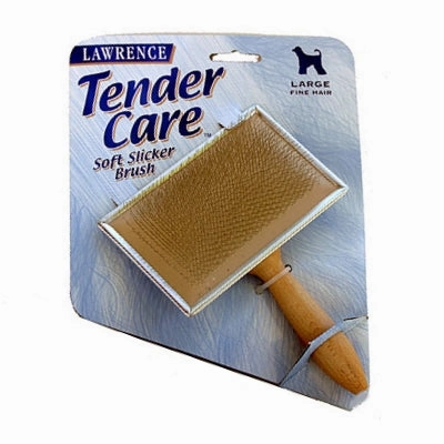 Lawrence Tender Care Slicker Brush - Large pet grooming brush,pet comb,detangling brush for pets
