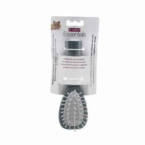 Le Salon Essentials Cat Massage & Grooming Brush - Small pet grooming brush,pet comb,detangling brush for pets