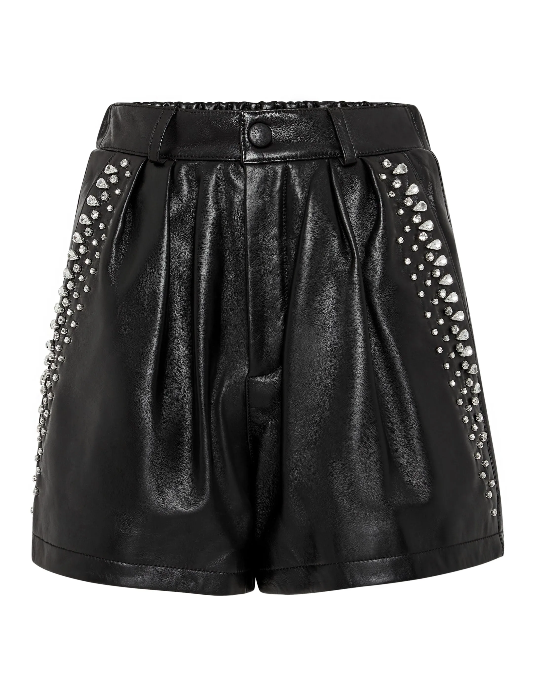 Leather Shorts Crystal