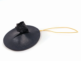 Leather Dog Waste Bag Holder: Pop Pouch Sir Chuck Azul dog business cards,pet business supplies,doggie storefront