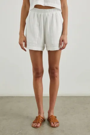 Leighton Short In White