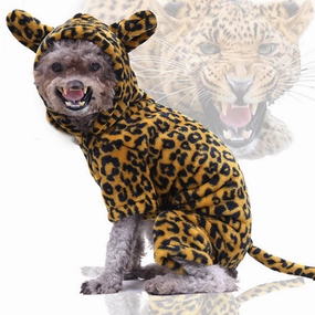 Leopard Jumpsuit Dog Costume english tack set,horse saddle gear,equestrian supplies