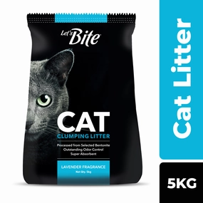 Let's Bite Lavender Scented Clumping Cat Litter cat waste,cat garbage bin,cat waste disposal