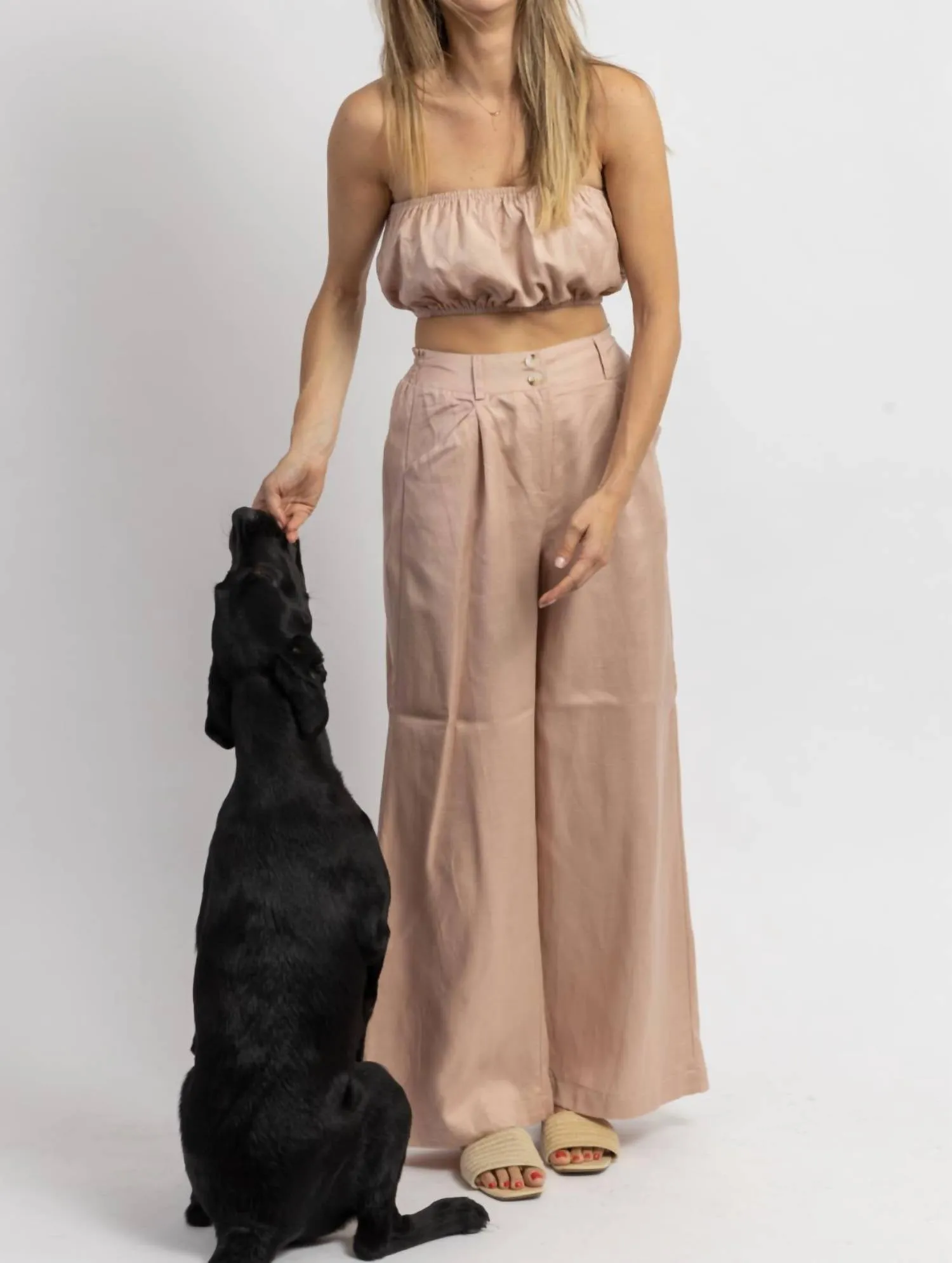 Let's Bounce Bubble Top Set In Mauve