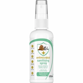 Lillidale Antimicrobial Sanitising Spray For Cats & Dogs small pet habitat,pet cage accessories,small animal home