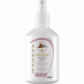 Lillidale Antimicrobial Wound Care For Cats & Dogs 100ml small pet habitat,pet cage accessories,small animal home