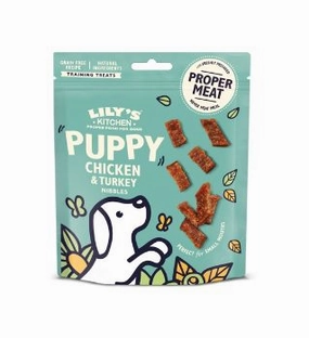 Lily's Kitchen Chicken & Turkey Nibbles Puppy Treats - 70G meat dog treat,healthy dog snack,jerky for dogs