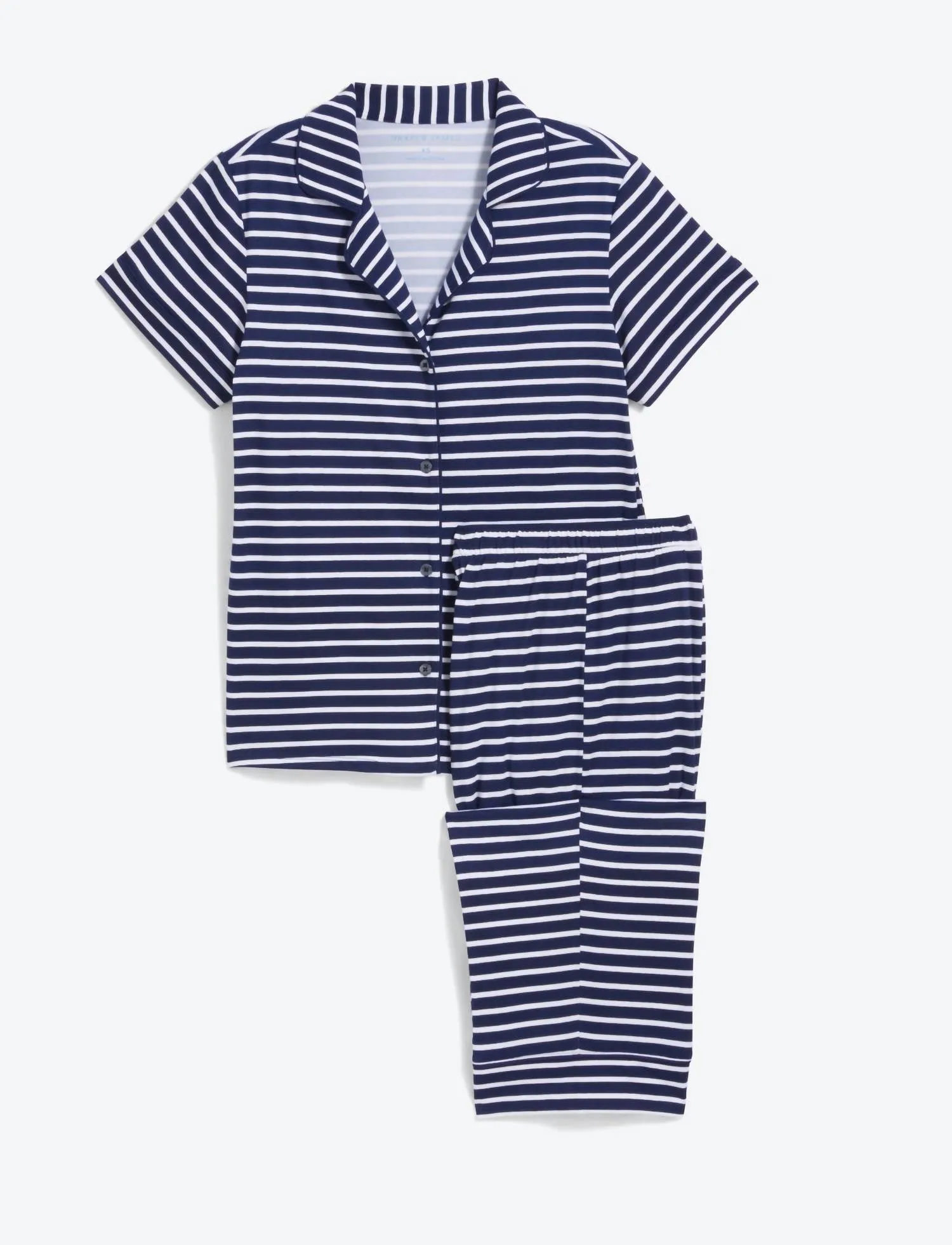 Linda Pajama Set In Nautical Stripe