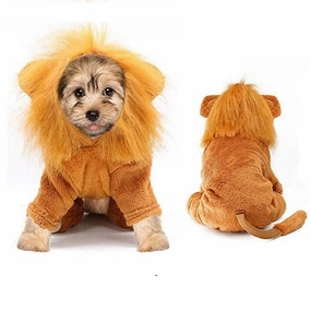 Lion Jumpsuit Dog Costume - Small / Medium Dogs english tack set,horse saddle gear,equestrian supplies