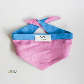 LISH Dog Linen Bandana, Dibden Pink performance harness,agility dog vest,athletic dog gear