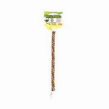 Living World Knot-A-Rope Multi-Coloured Cotton Perch 20mm x 38cm L - 81371 bird nesting box,bird cage accessories,bird habitat