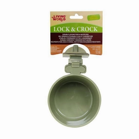 Living World Lock & Crock Dish 591ml (61788) bird nesting box,bird cage accessories,bird habitat