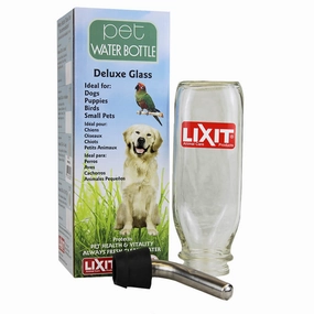 Lixit Glass Water Bottle, 16 oz with Tube organic dog treat,hypoallergenic dog snack,specialty pet treat