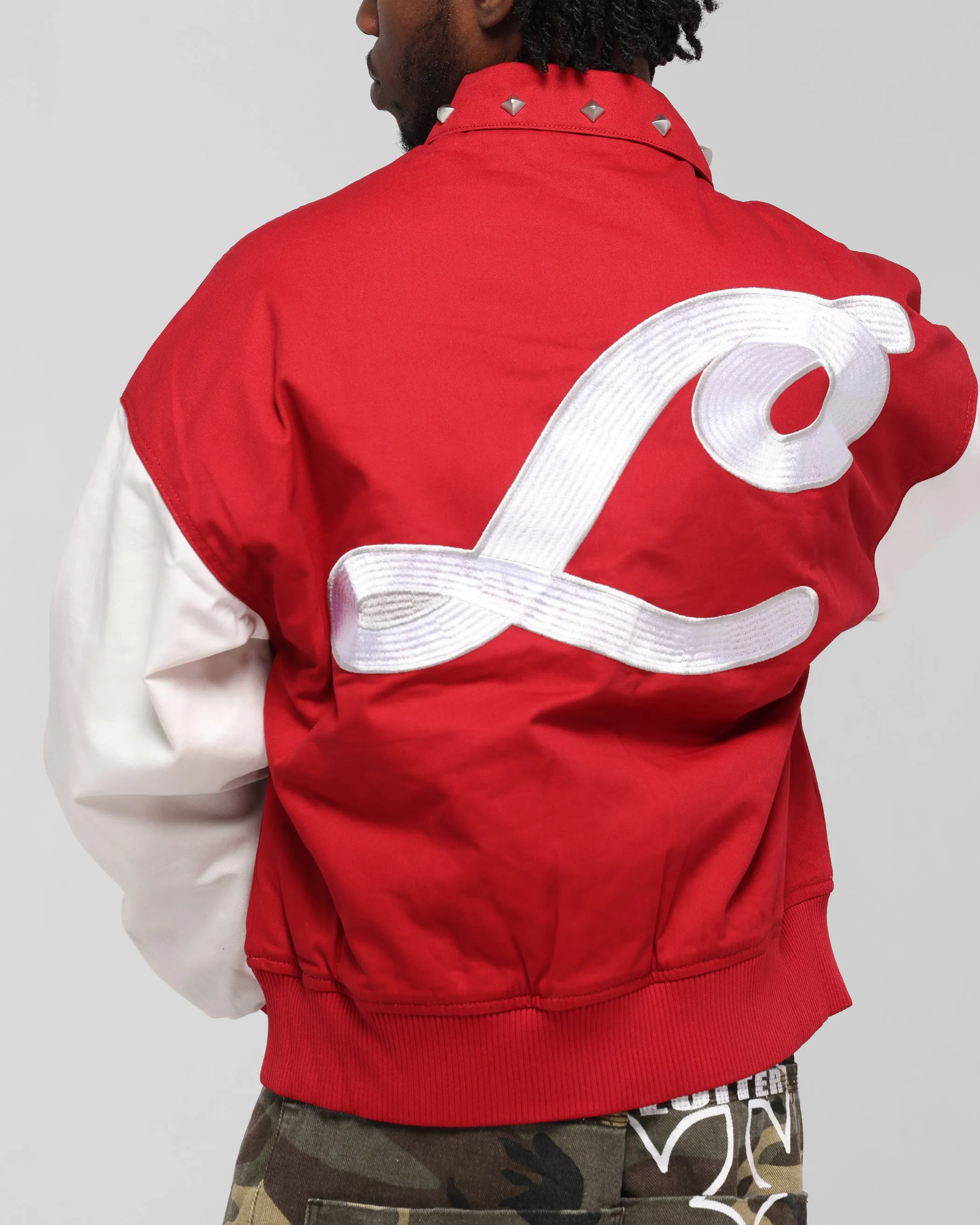 Loiter Frontier Varsity Jacket Red