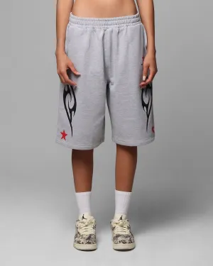 Loiter Trackstar Sweat Shorts Grey Marle