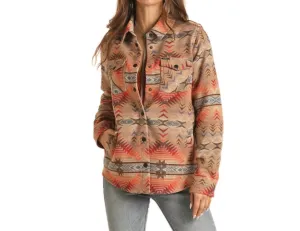 Long Shacket In Tan