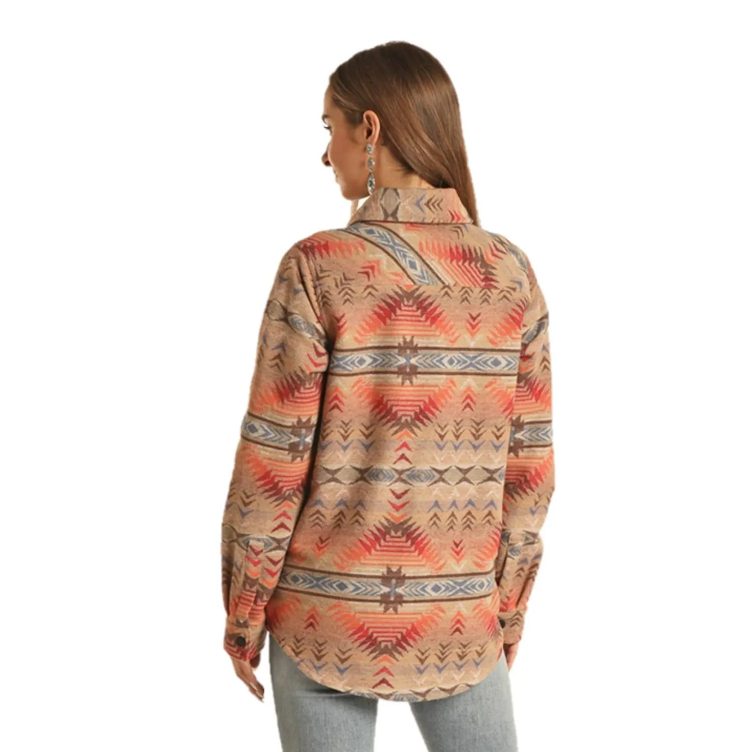 Long Shacket In Tan