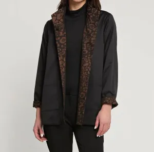 Long Sleeve Constance Jacket In Caramel/black