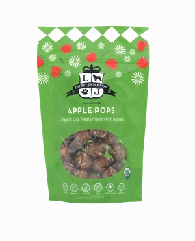 Lord Jameson Organic Dog Treats Apple Pops - Apple   Coconut 6oz Bag barn supply,horse stable organizer,poultry waterer