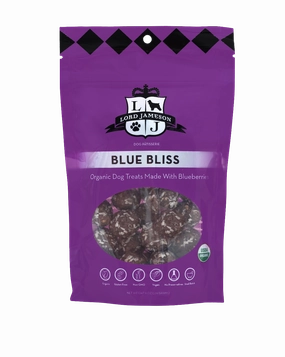 Lord Jameson Organic Dog Treats Blue Bliss - Wild Blueberries   Coconut 6oz Bag barn supply,horse stable organizer,poultry waterer