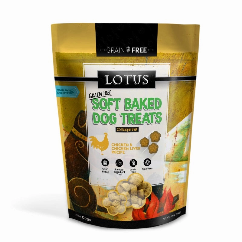 Lotus Soft Baked Dog Treats - Chicken & Liver Recipe 10oz Bag barn supply,horse stable organizer,poultry waterer