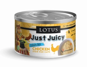 Lotus Wet Cat Food Grain-Free Just Juicy Chicken Stew grain free wet cat food,senior cat wet food,cat pt