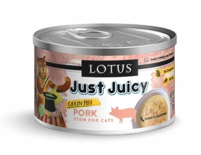 Lotus Wet Cat Food Grain-Free Just Juicy Pork Stew grain free wet cat food,senior cat wet food,cat pt