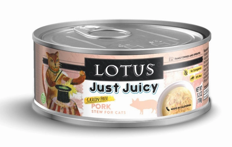 Lotus Wet Cat Food Grain-Free Just Juicy Pork Stew